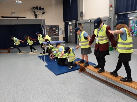 Photo of children on Mini Cadets Police course