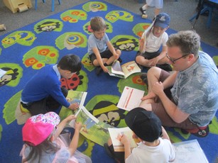 Photo of PF children reading